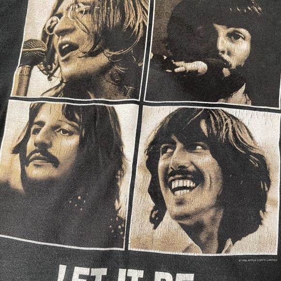 The Beatles Let It Be Club 13 T-Shirt Band Album Tee‎ Size Medium - Picture 2 of 6